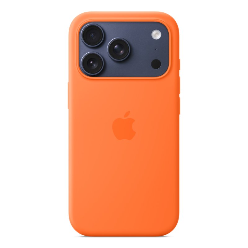 IPHONE 17 PRO SILICONE CASE WIT ORANGE-ZML