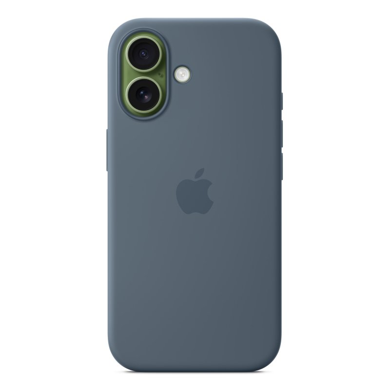 IPHONE 17 SILICONE CASE WITH MA BLUE-ZML