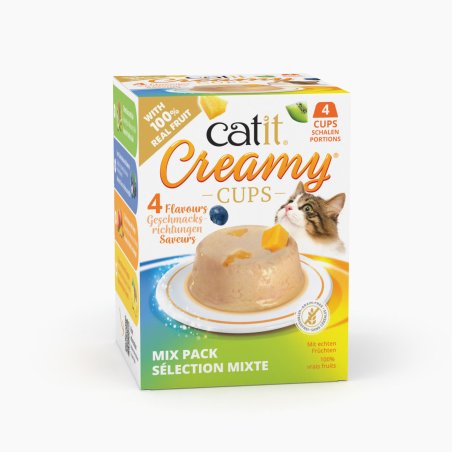 catit - Creamy Cups Mousse Mix Pack - 4x25g