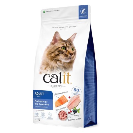 Catit Recipes croquette pour chat 2 kg Adulte Poisson, Volaille