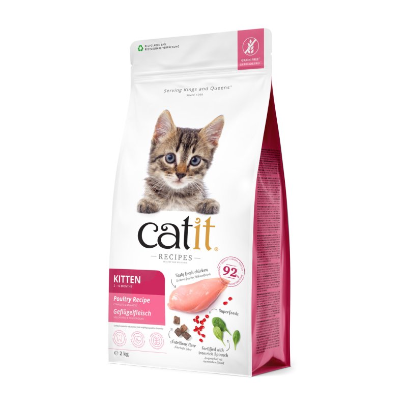 catit - Premium Dry Food for Kittens - Chicken - 2 kg