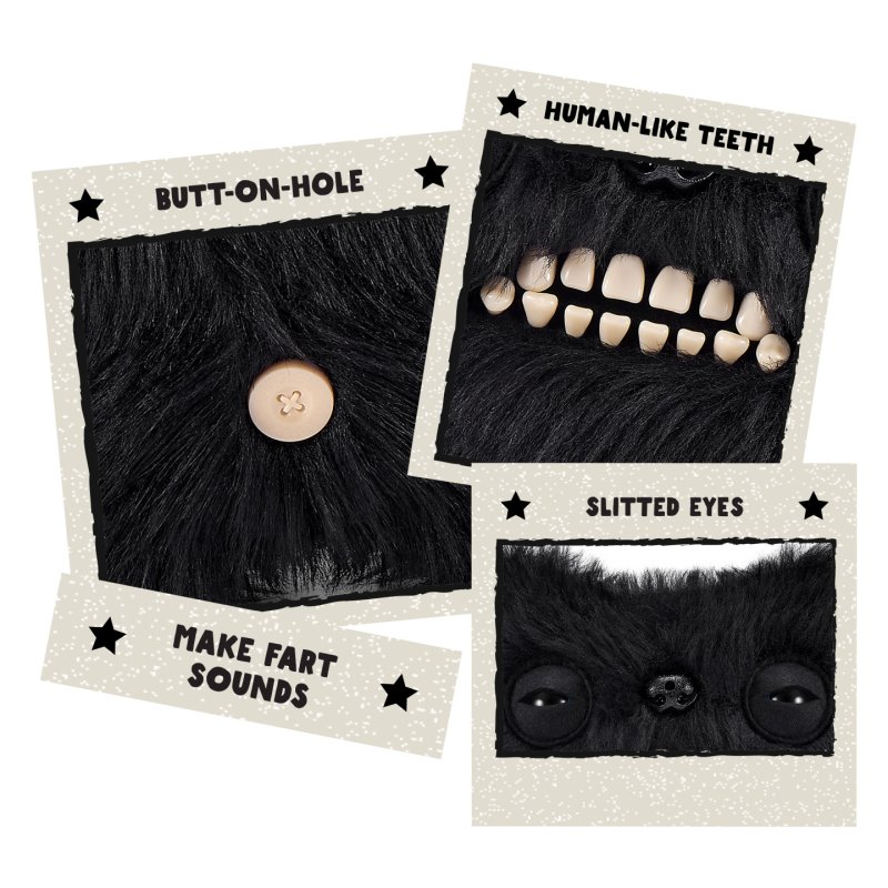 ZURU Fuggler Fart Face 9-inch Assortment Series 1 (Munch Munch – Black long)