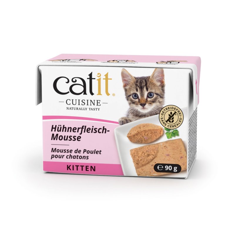 catit - Catit Cuisine Premium Wet Food for Kittens - Chicken & Turkey Mousse - 90g