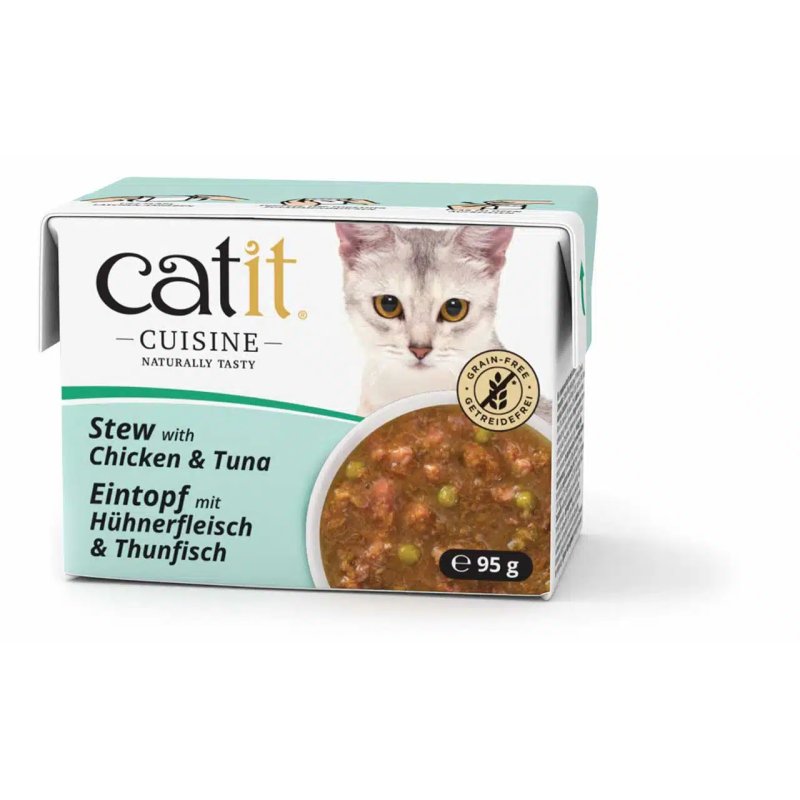 Catit - Cuisine Premium Wet Food for Cats - Stew with Chicken & Tuna - 95 g