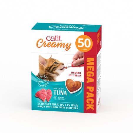 catit - Catit Creamy Premium Treat for Cats - Tuna - Mega Pack (50x10g)
