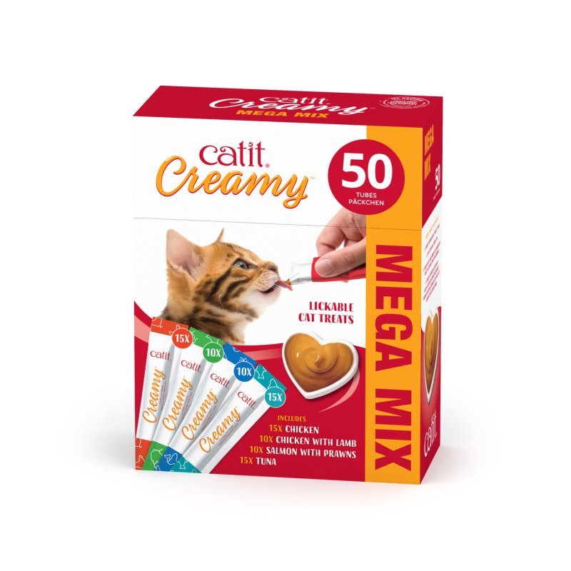 catit - Catit Creamy Premium Treat for Cats - Chicken - Multi Pack (50x10g)