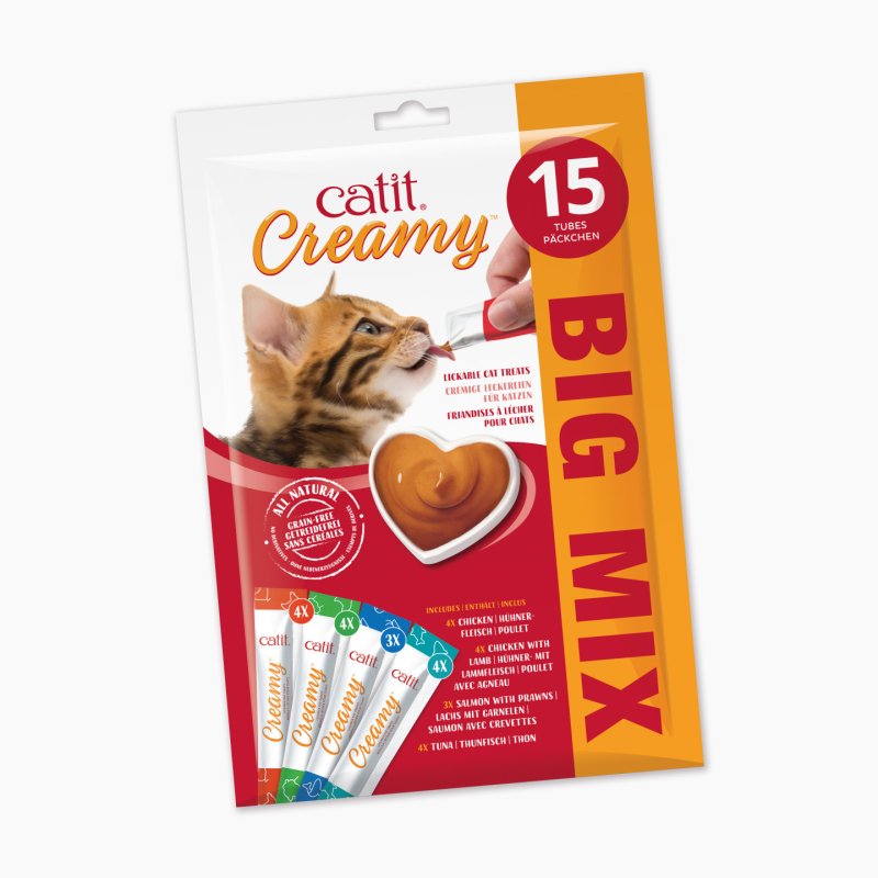 catit - Catit Creamy Premium Treat for Cats - Chicken - Multi Pack (15x10g)