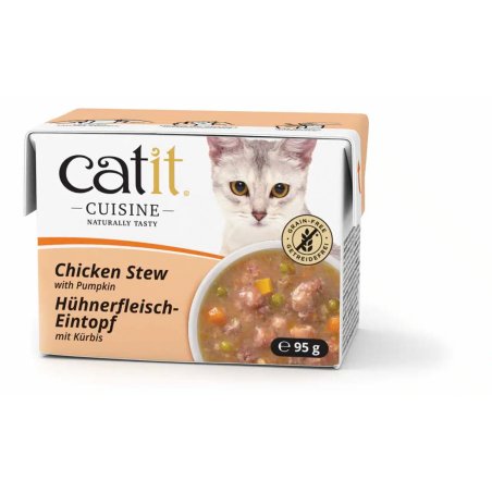 Catit - Cuisine Premium Wet Food for Cats - Chicken Stew with Pumpkin - 95 g