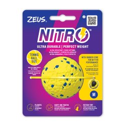 Zeus Nitro - Weighted Ball - Yellow and Blue - Medium, Ø6.3cm