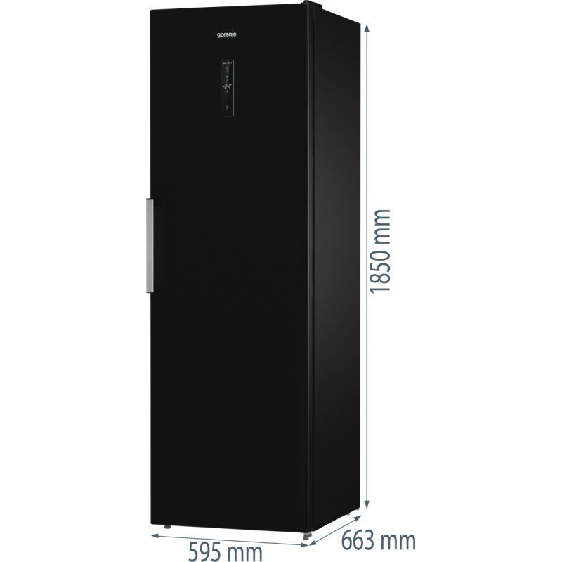 Gorenje G600 FN619EABK6 Congélateur vertical Pose libre 280 L E Noir