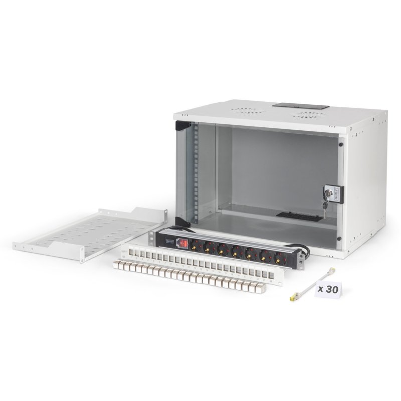 DIGITUS Netzwerk-Set 483 mm (19") - 7HE, 540x400 mm (BxT) we