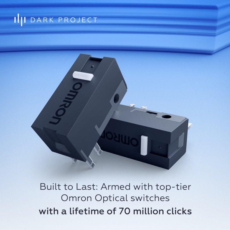 Dark Project DPP_NexusUltra_BW souris Gaming Ambidextre RF Wireless Bluetooth USB Type-C Optique 30000 DPI