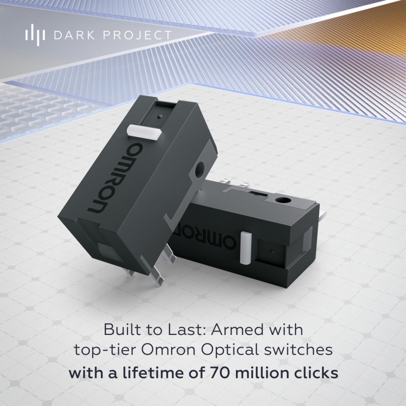 Dark Project DPP_NOVUS_PRO_BB souris Gaming Ambidextre RF Wireless USB Type-C Optique 26000 DPI