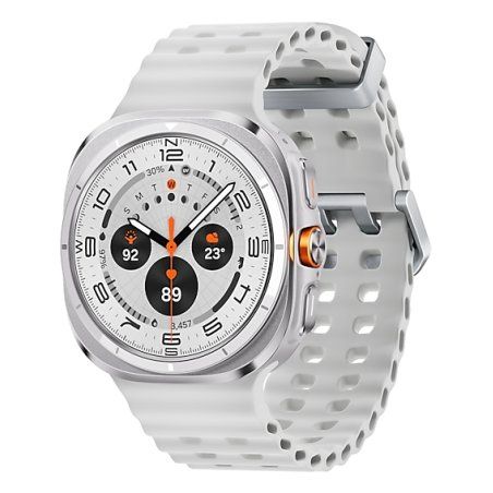 Samsung Galaxy Watch Ultra 3.81 cm (1.5") AMOLED 47 mm Digital 480 x 480 pixels Touchscreen 4G Titanium, White Wi-Fi