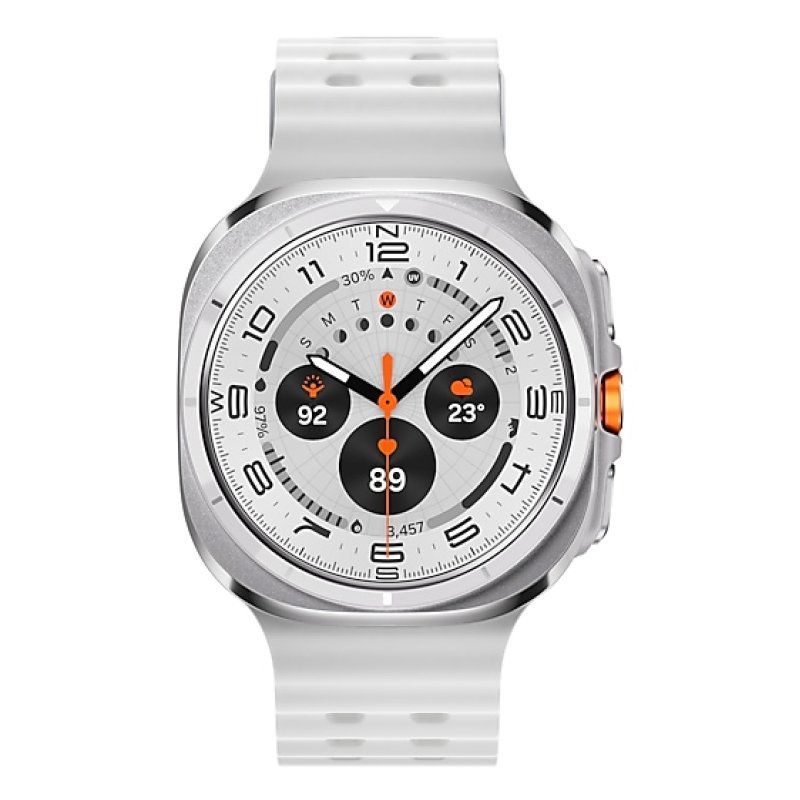Samsung Galaxy Watch Ultra 3.81 cm (1.5") AMOLED 47 mm Digital 480 x 480 pixels Touchscreen 4G Titanium, White Wi-Fi