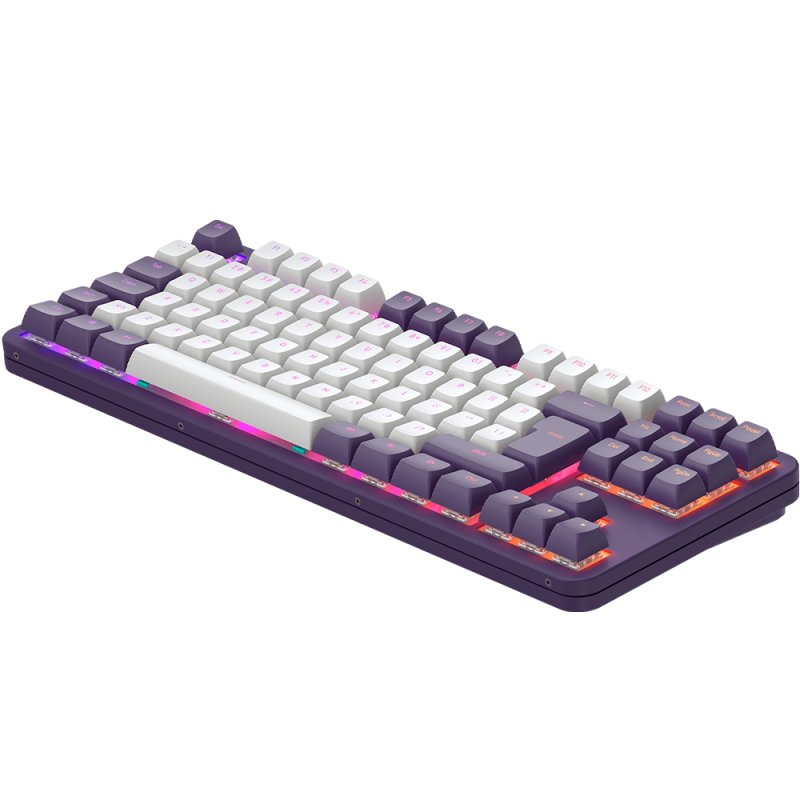 Dark Project DPKB_VIOLET_ 87_ISO clavier Gaming USB QWERTZ Danois, Anglais, Finlandais, Allemand, Italien, Nordique,