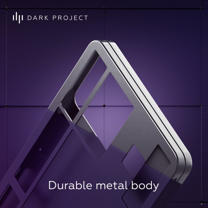 Dark Project DPKB_VIOLET_ 87_ISO clavier Gaming USB QWERTZ Danois, Anglais, Finlandais, Allemand, Italien, Nordique,