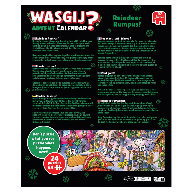 Wasgij Christmas Advent Calendar - Reindeer Rumpus!