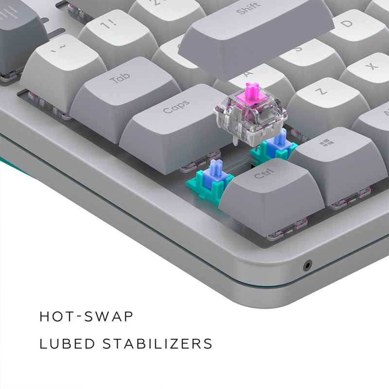 Dark Project ALU87A DAYLIGHT Wired Mechanical Gaming Keyboard, QWERTZ and QWERTY, ISO Multilingual