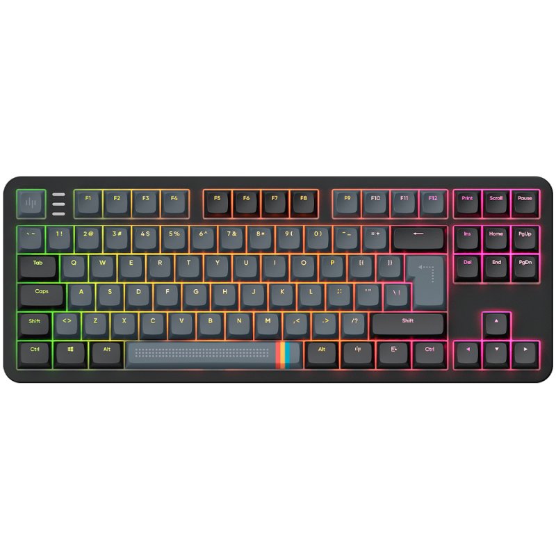 Dark Project DP ALU87A Midnight ISO clavier Gaming USB QWERTY Danois, Finlandais, Allemand, Italien, Nordique,