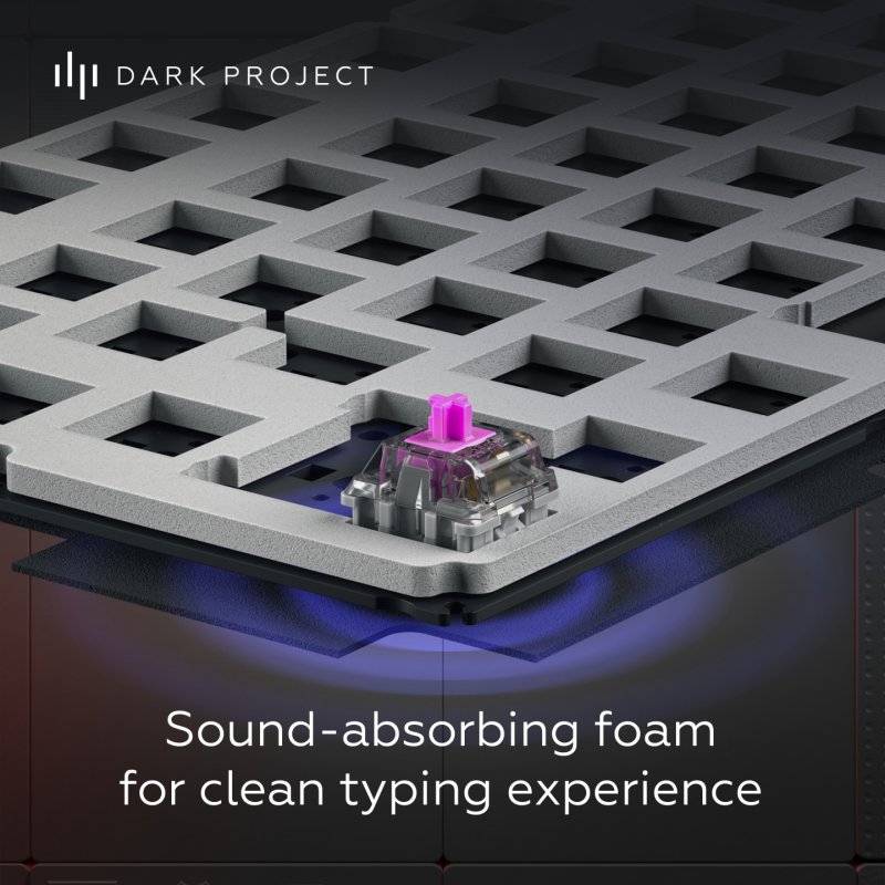 Dark Project DP ALU87A Midnight ISO clavier Gaming USB QWERTY Danois, Finlandais, Allemand, Italien, Nordique,