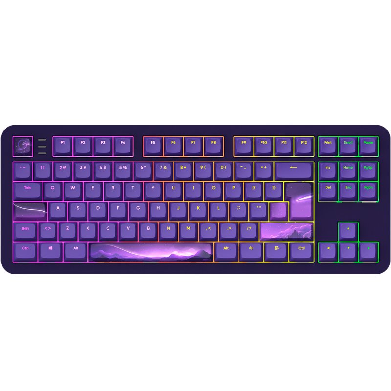 Dark Project ALU87B CELESTIAL Wired Mechanical Gaming Keyboard, QWERTZ and QWERTY, ISO Multilingual
