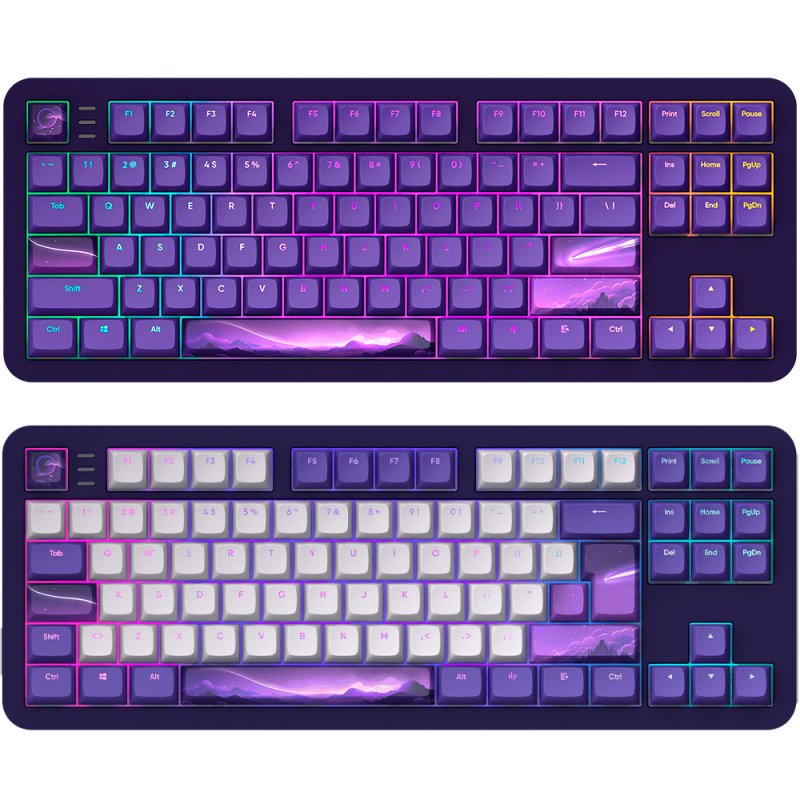 Dark Project ALU87B CELESTIAL Wired Mechanical Gaming Keyboard, QWERTZ and QWERTY, ISO Multilingual