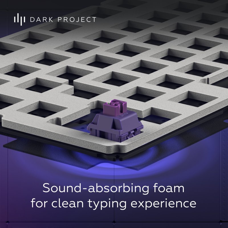 Dark Project ALU87B Celestial, G3MS Voidstone Switch, UK/DE/AT/ES/IT/FI/NO/SE/DK clavier Gaming USB QWERTZ Danois,