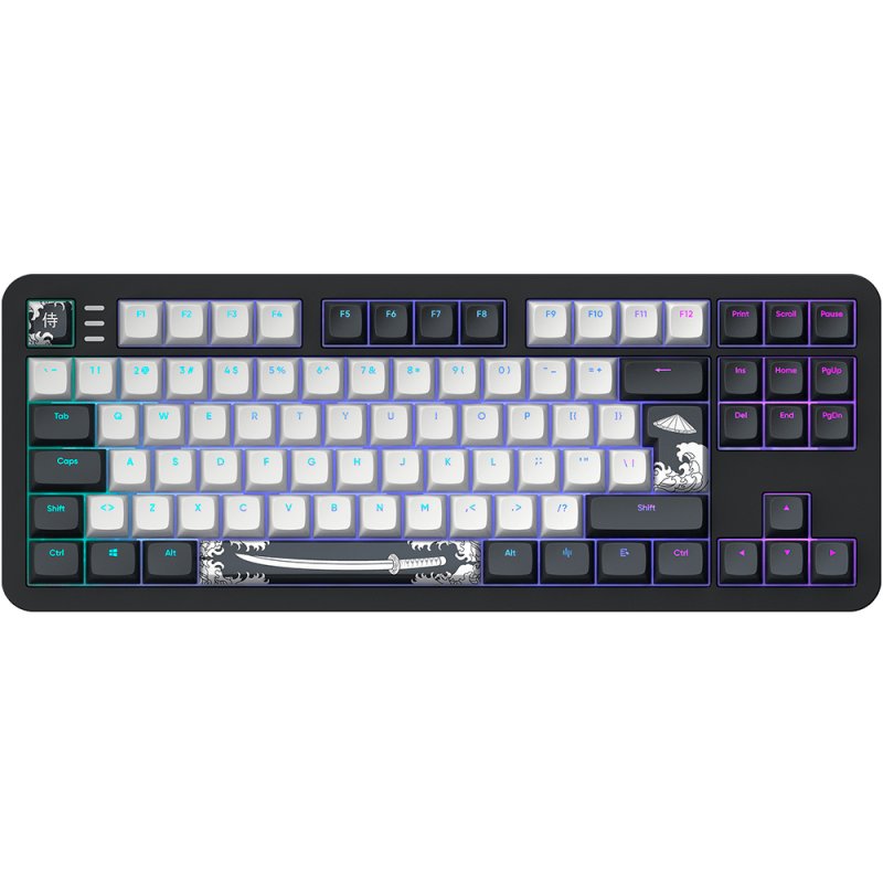 Dark Project DPKB_BUSHIDO_87_ISO clavier Gaming USB QWERTZ Danois, Anglais, Finlandais, Allemand, Nordique, Norvégien,