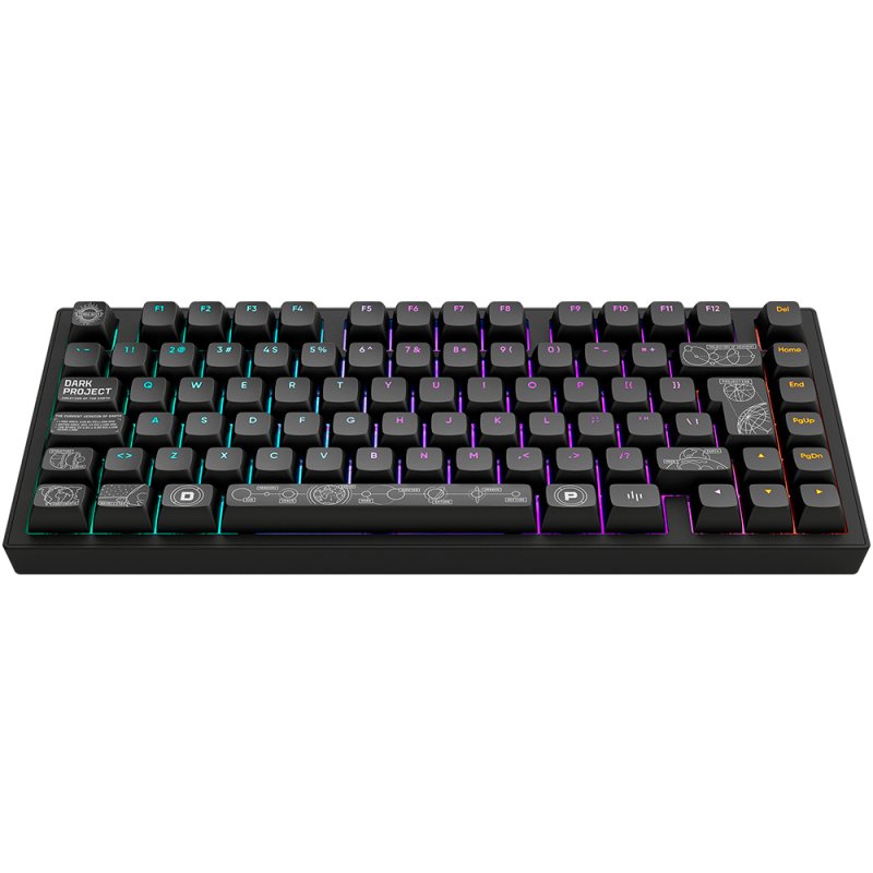 Dark Project ALU81A TERRA NOVA Wireless Mechanical Gaming Keyboard, QWERTZ and QWERTY, ISO Multilingual