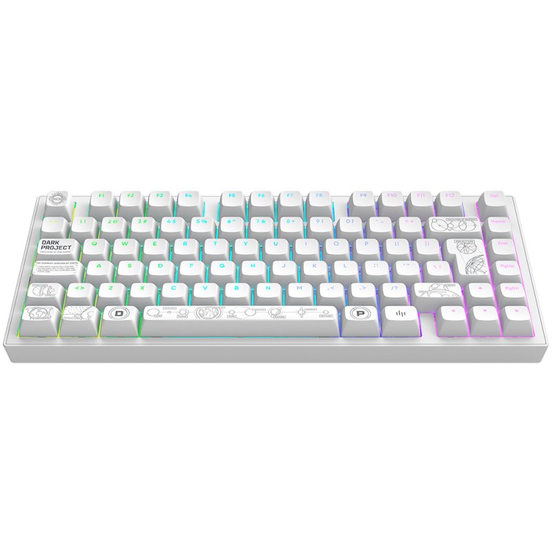Dark Project ALU81A TERRA NOVA Wireless Mechanical Gaming Keyboard, QWERTZ and QWERTY, ISO Multilingual
