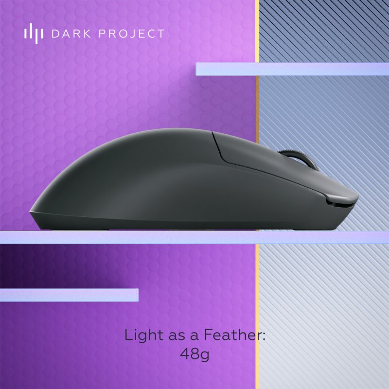 Dark Project Novus SE Wireless Gaming souris Ambidextre RF Wireless USB Type-C Optique 26000 DPI