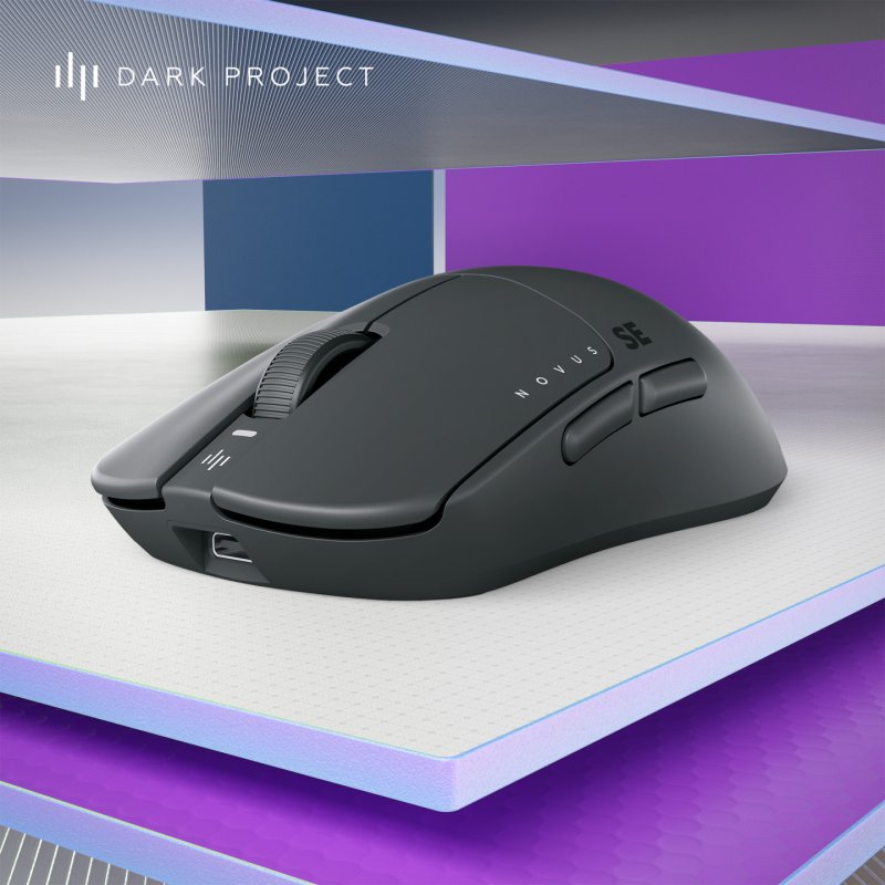 Dark Project Novus SE Wireless Gaming souris Ambidextre RF Wireless USB Type-C Optique 26000 DPI
