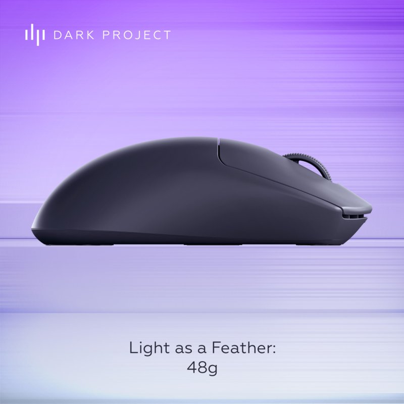 Dark Project DPP_NEXUS_BLACK souris Gaming Ambidextre RF Wireless Bluetooth USB Type-C Optique 26000 DPI