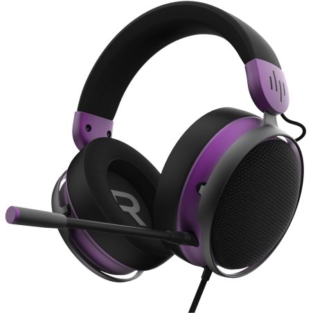Dark Project Sono Casque Avec fil Arceau Gaming Noir, Violet