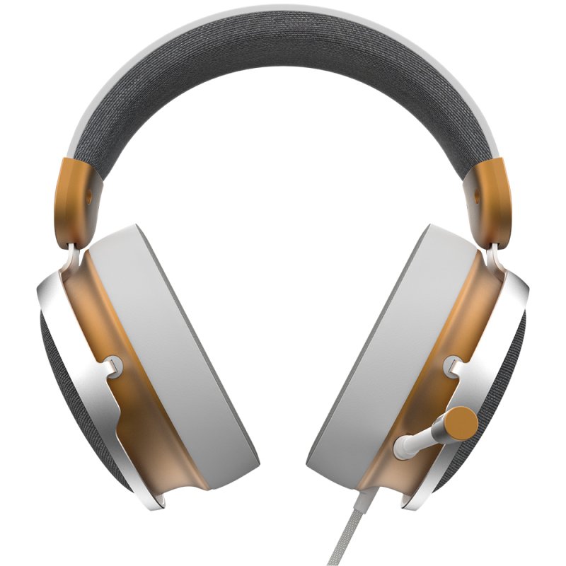 Dark Project Sono Casque Avec fil Arceau Gaming Or, Blanc