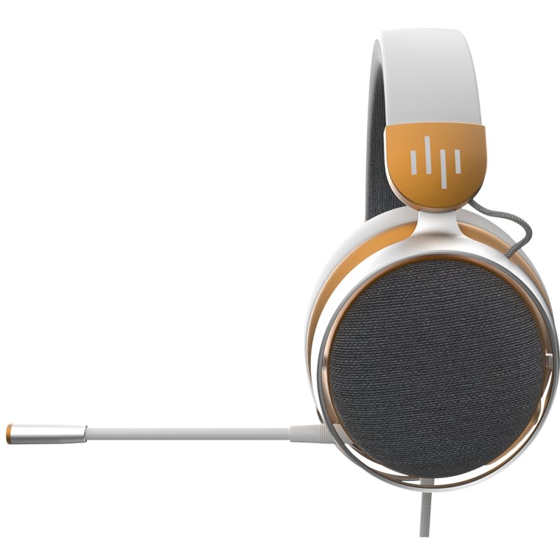 Dark Project Sono Casque Avec fil Arceau Gaming Or, Blanc