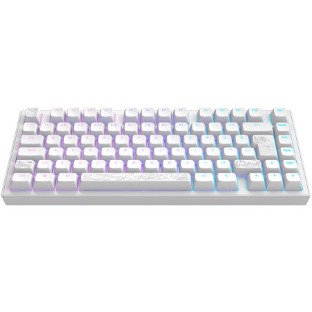 Dark Project DPKB_NOSTRA_81_ISO_WHITE clavier Gaming USB QWERTZ Blanc