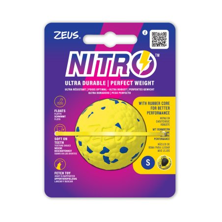 Zeus Nitro - Weighted Ball - Yellow and Blue - Small, Ø5cm, Ø8cm