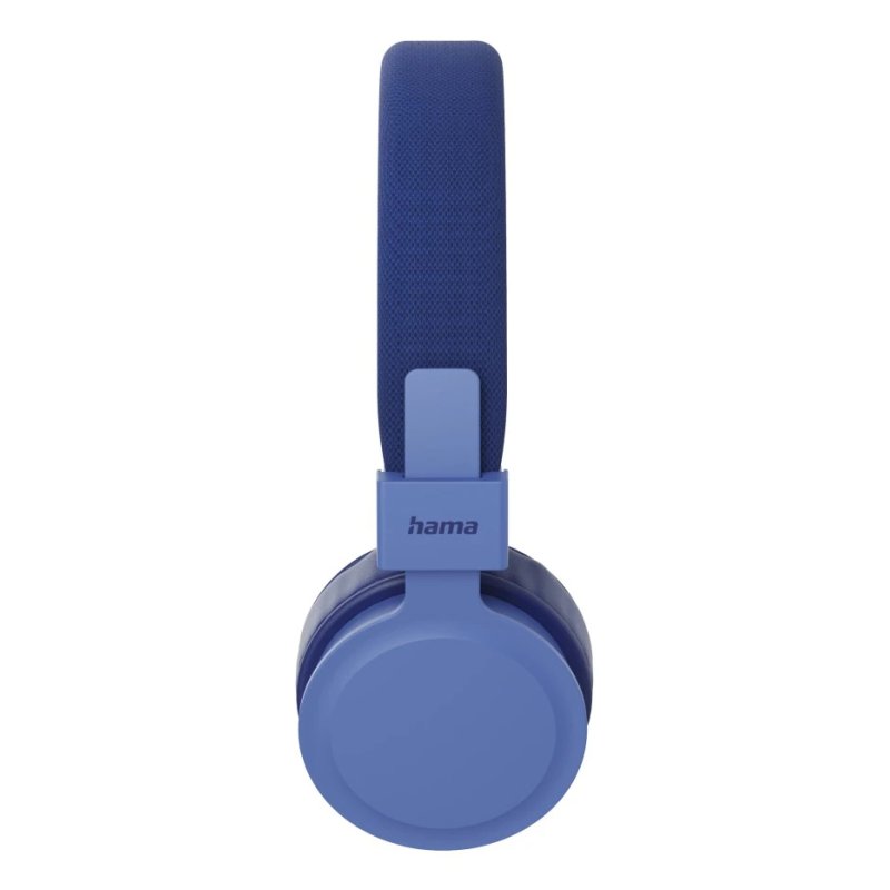 Hama (Freedom Lit III) Bluetooth Headset w/ Mic, 3.5mm Jack/USB-C, Foldable, Up to 15hrs Battery, Blue
