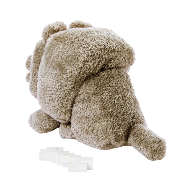 Minecraft Food Mode Dennis Plush Interactive Toy with Sounds & Bone Accessory, Inspired by the Movie