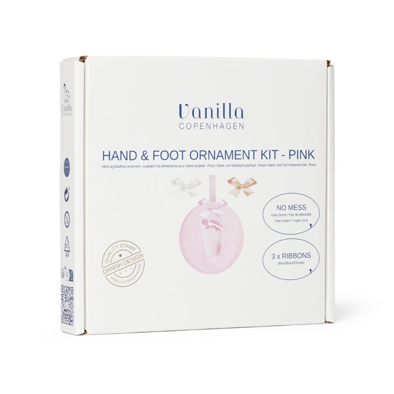 Vanilla Copenhagen - Hand & Foot Clay Kit - Pink - Ø11 cm