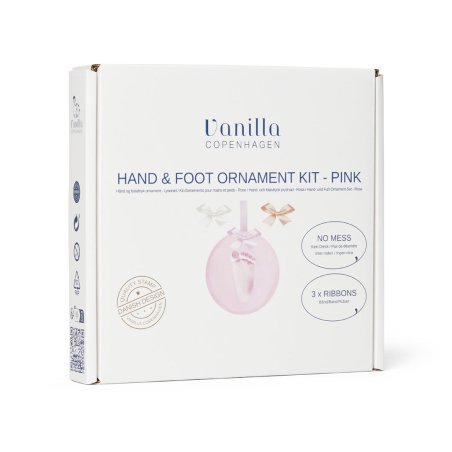 Vanilla Copenhagen - Hand & Foot Clay Kit - Pink - Ø11 cm