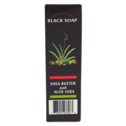 African Formula Black Soap with Shea Butter & Aloe Vera 3.5 Ounce 103ml