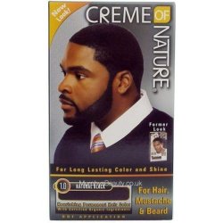 Cream of Nature Men's Natural Black Mustache and Beard Hair Color