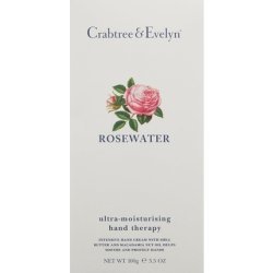 Crabtree & Evelyn Rosewater Hand Therapy 100g 3.5 ounces