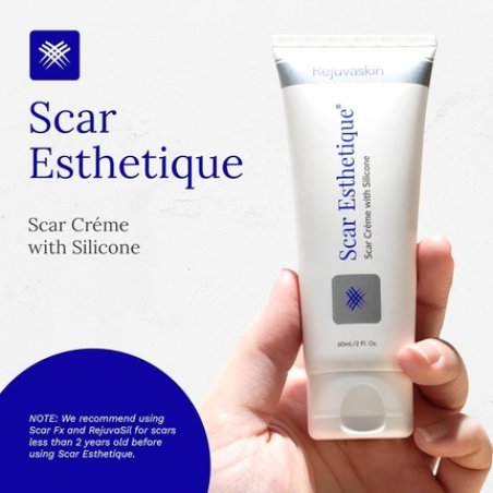 Rejuvaskin Scar Esthetique Cream with Silicone Reduces Appearance of Scars