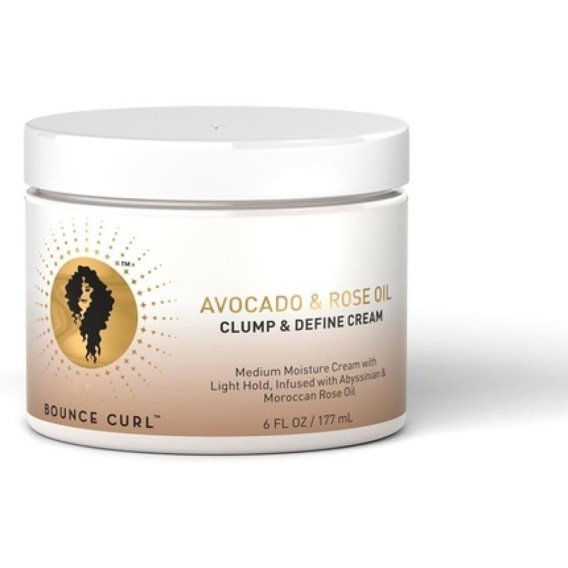 Bounce Curl Avocado & Rose Oil Clump & Define Cream Curly Hair Moisturizing Leave-in Define Cream