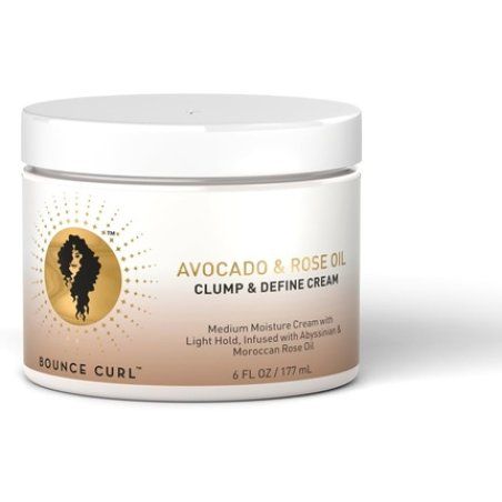 Bounce Curl Avocado & Rose Oil Clump & Define Cream Curly Hair Moisturizing Leave-in Define Cream