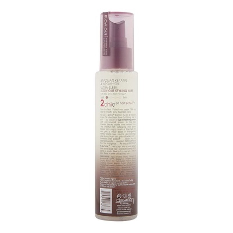 Giovanni 2chic Brazilian Keratin and Argan Oil Blow Out Styling Mist Spray 4 fl oz
